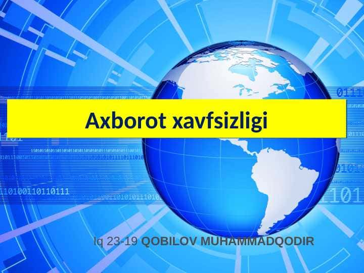 Axborot xavfsizligi