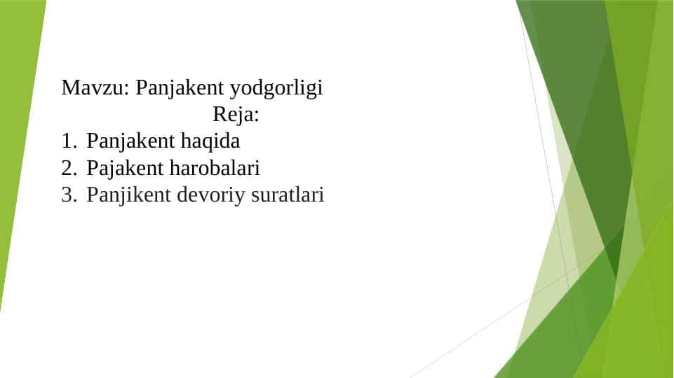Panjakent yodgorligi