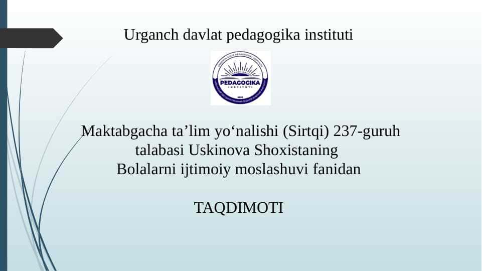 Ijtimoiy pedagogikani va ijtimoiy pedagogik faoliyat rivojining metodologik asoslari