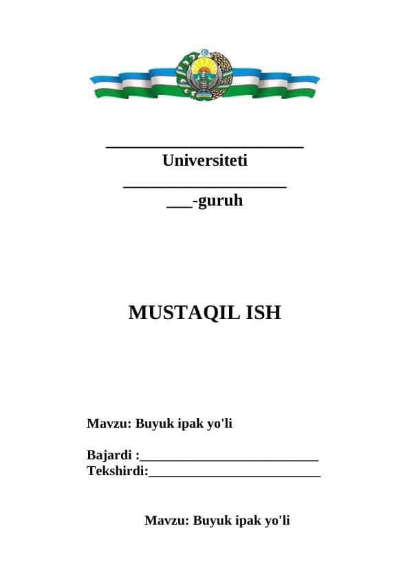 Buyuk ipak yo'li