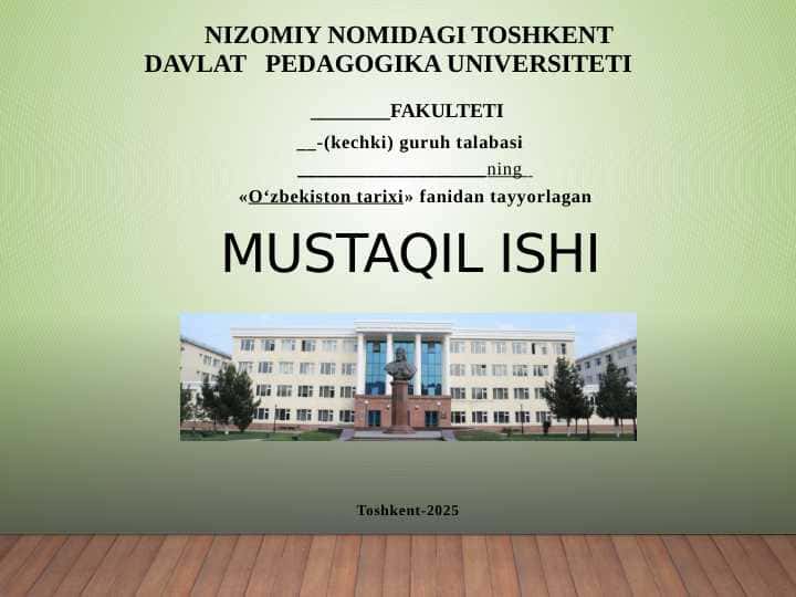 Mamlakatimizda ma'naviy ma'rifiy sohada amalga oshirilgan islohotlar