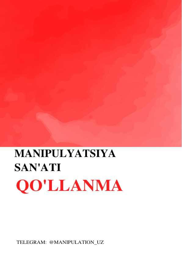 manipulatsiya san'ati qo'llanma