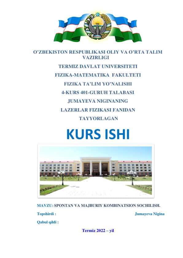 SPONTAN VA MAJBURIY KOMBINATSION SOCHILISH
