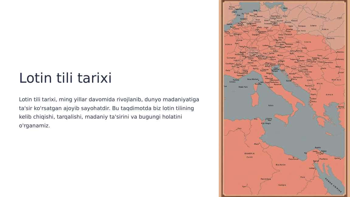 Lotin tili tarixi