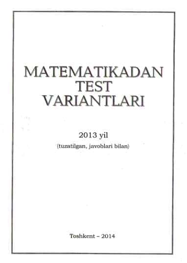Matematika 2013 variant baza