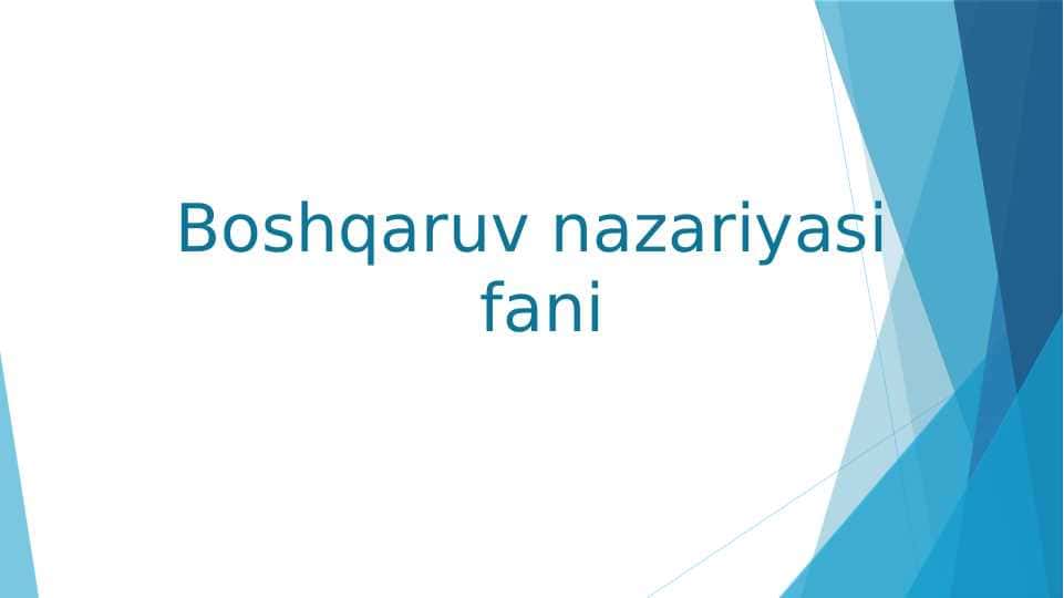 Аvtоmаtik bоshqаrish tizimlаrning vаqt xаrakterikasi