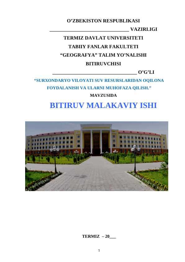 SURXONDARYO VILOYATI IQLIM SHAROITIDA OZUQA BERUVCHI TUTZORLAR BARPO QILISH VA BARGIDAN FOYDALANISH