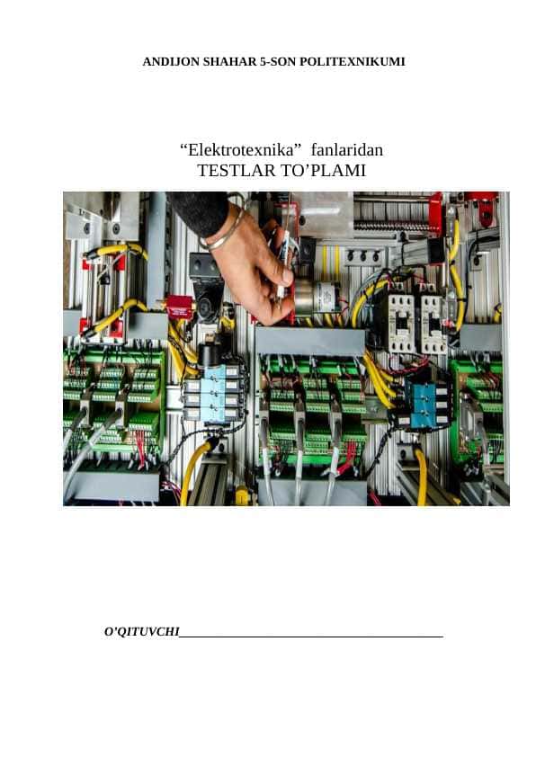 Elektrotexnika FANIDAN TEST