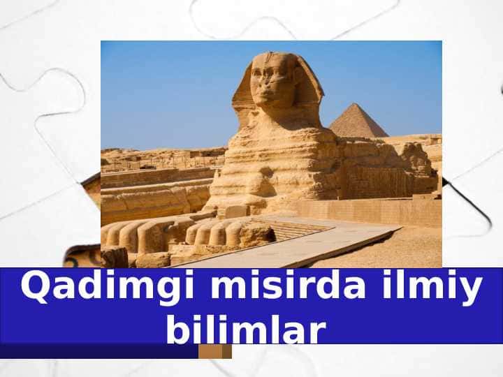 Qadimgi misrda ilmiy bilimlar