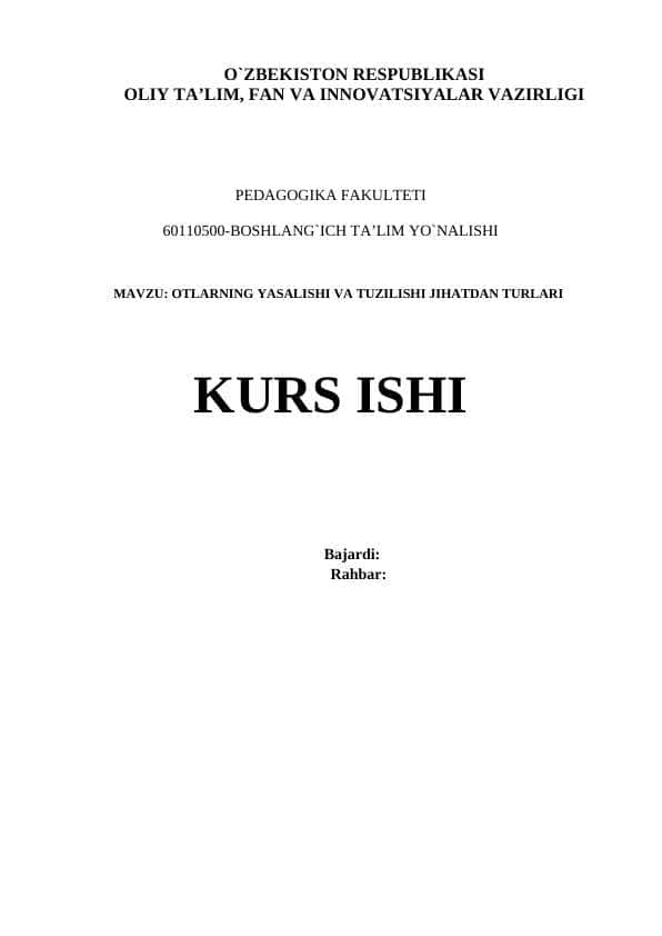 KURS ISHI