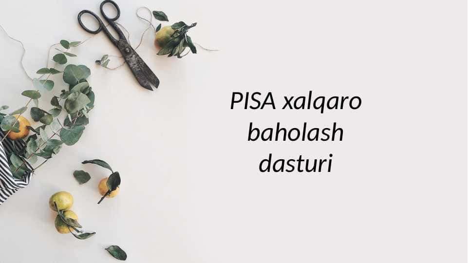 PISA xalqaro baholash dasturi
