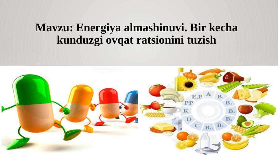 Energiya almashinuvi