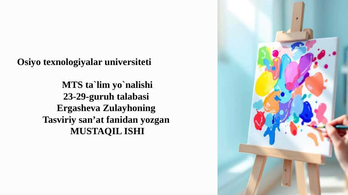 Bolalarni har tomonlama rivojlantirishda tasviriy faoliyatning