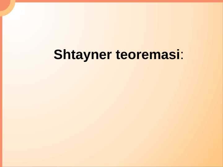 Shtayner teoremasi 2