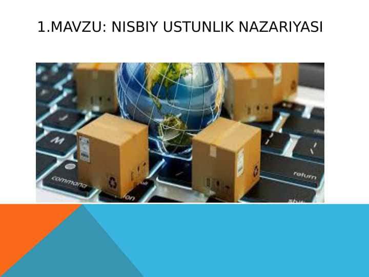 nisbiy ustunlik nazariyasi
