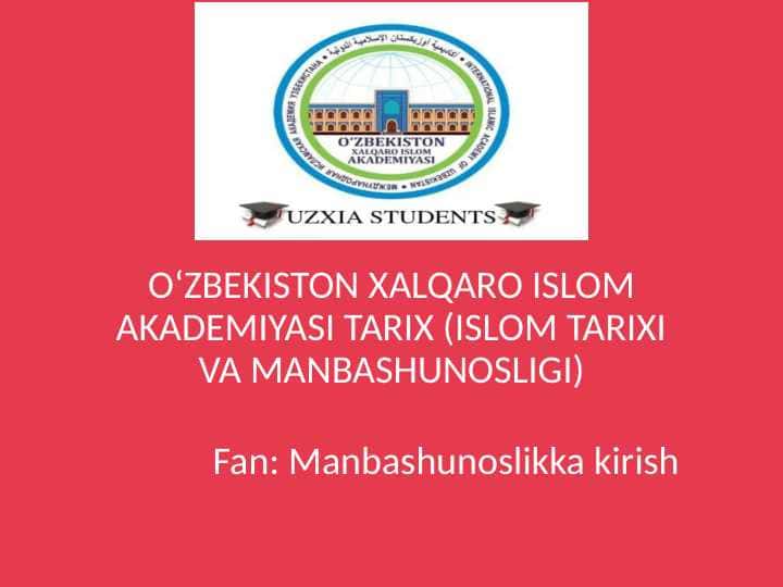 XX asr Oʻzbekiston tarixiga oid manbalar