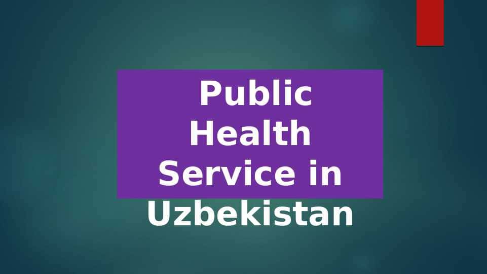 Public Health Service in Uzbekistan