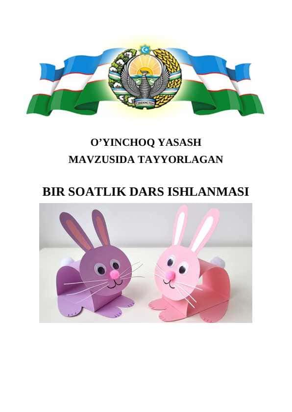 O’YINCHOQ YASASH MAVZUSIDA TAYYORLAGAN