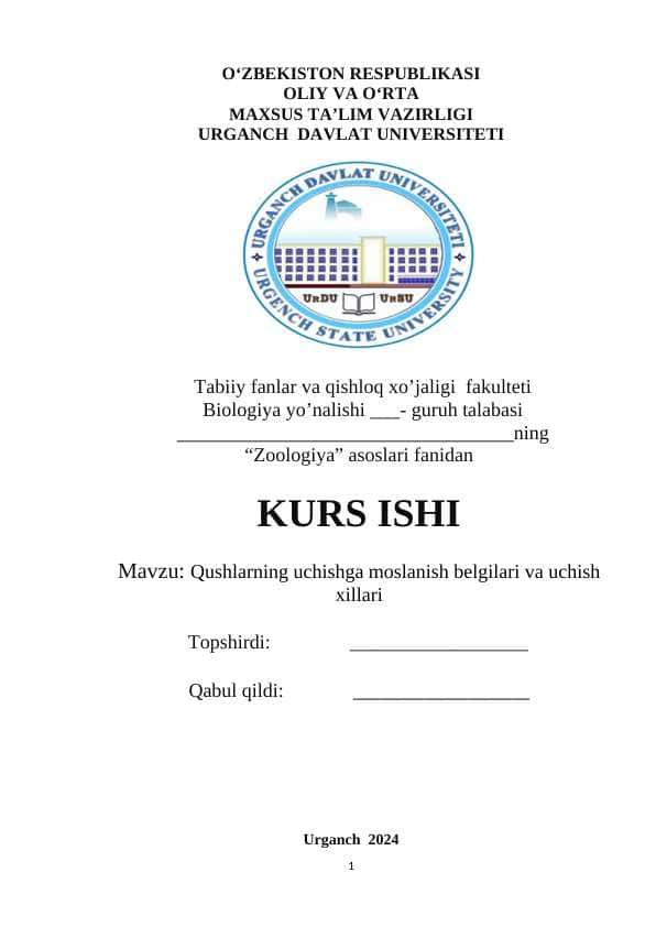 Qushlarning uchishga moslanish belgilari va uchish xillari