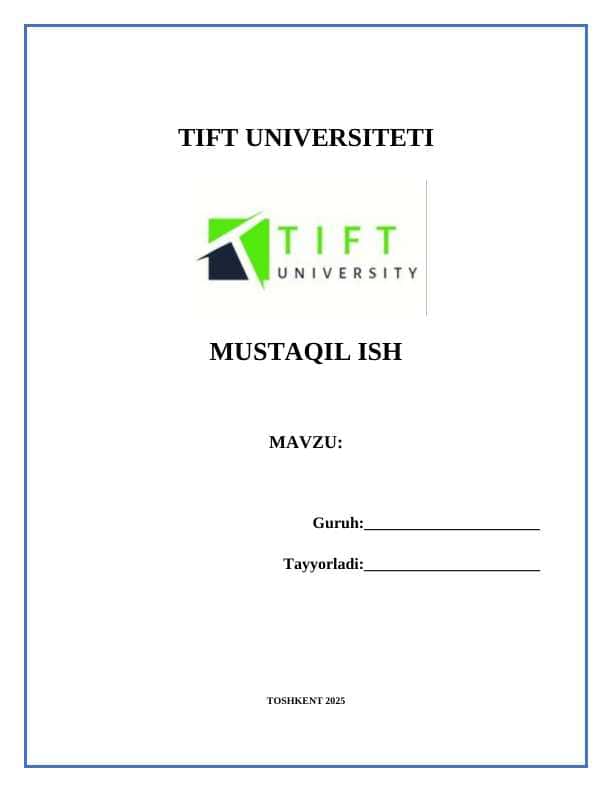 Tift shablon