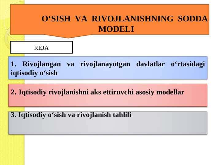 O‘SISH VA RIVOJLANISHNING SODDA MODELI pptx