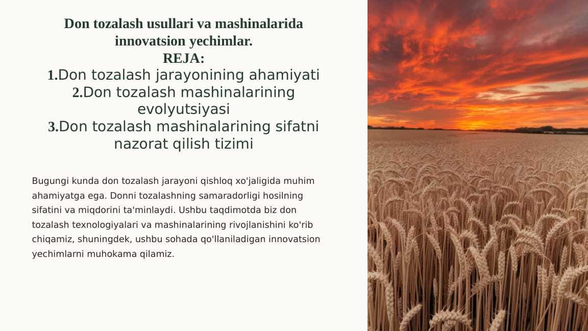 Paxta hosilini yig'ishtirishdagi innovatsion texnologiyalar va mashinalar