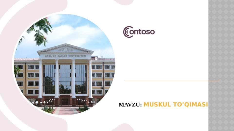 Muskul to’qimasi