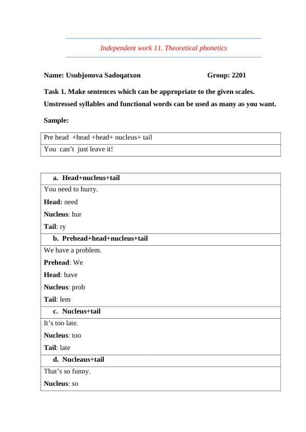nazariy fonetika mustaqil ish 11 / theoretical phonetics independent work 11