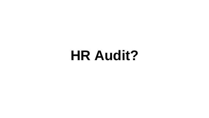 HR audit