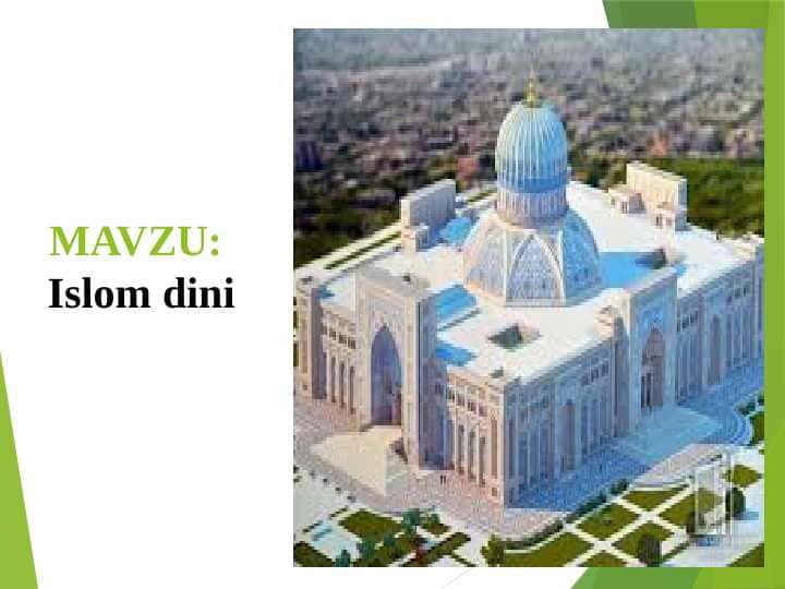Islom dini (TAQDIMOT)
