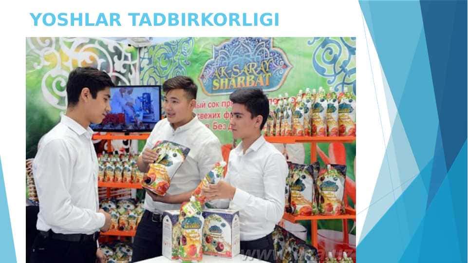YOSHLAR TADBIRKORLIGI