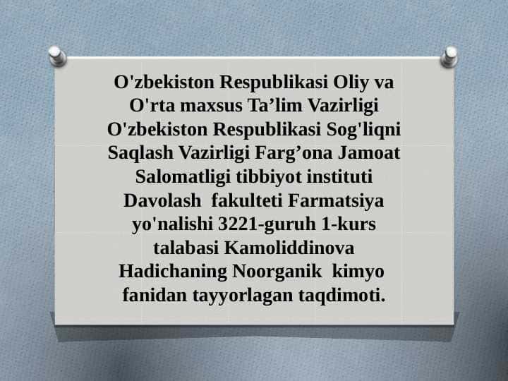 Uglerod birikmalari va xossalari