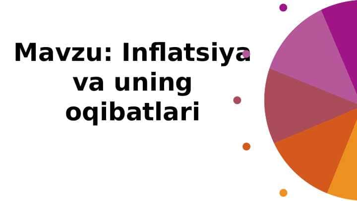 Inflatsiya va uning oqibatlari