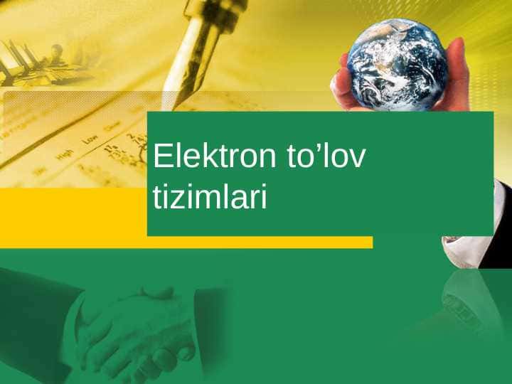 Elektron to’lov tizimlari