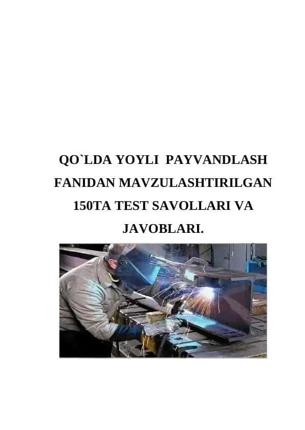 QO`LDA YOYLI PAYVANDLASH TEST 150TA