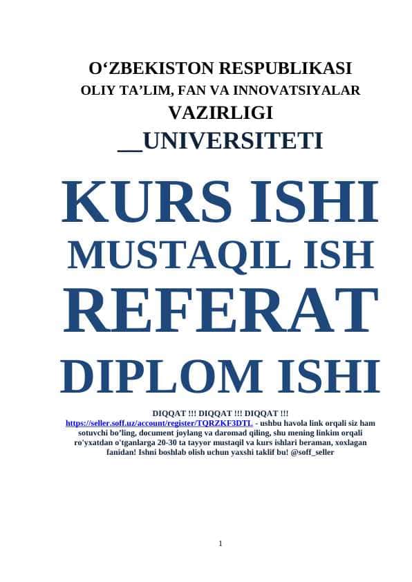 To’plamlar va ular ustida amallar