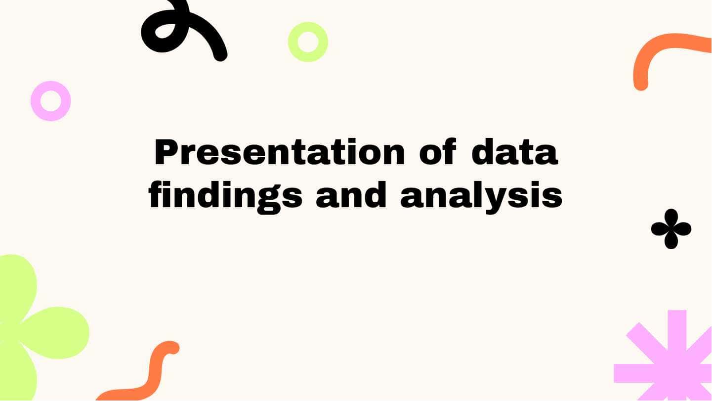 Presentation of data findings and analysis
