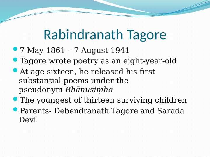 Rabindranath Tagore