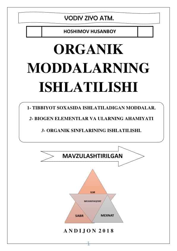 Organik moddalar