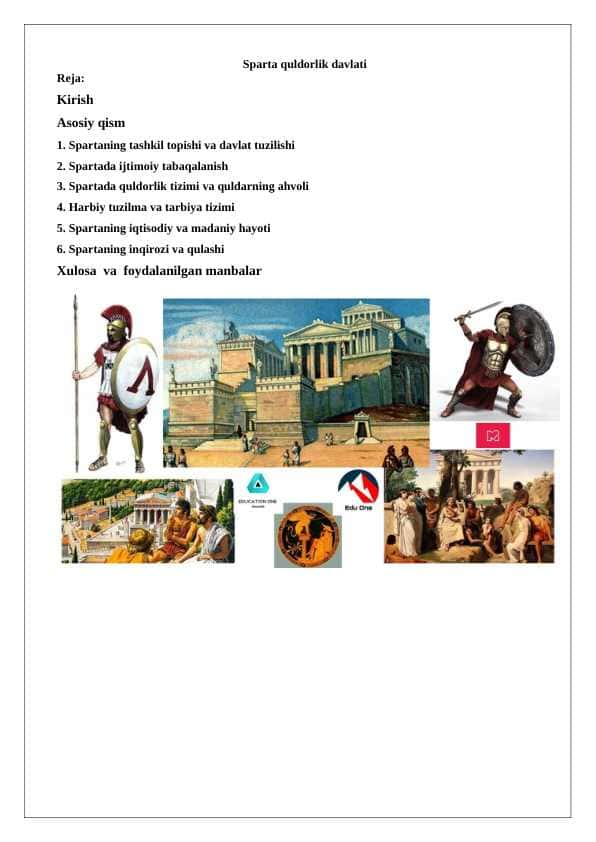 Sparta quldorlik davlati