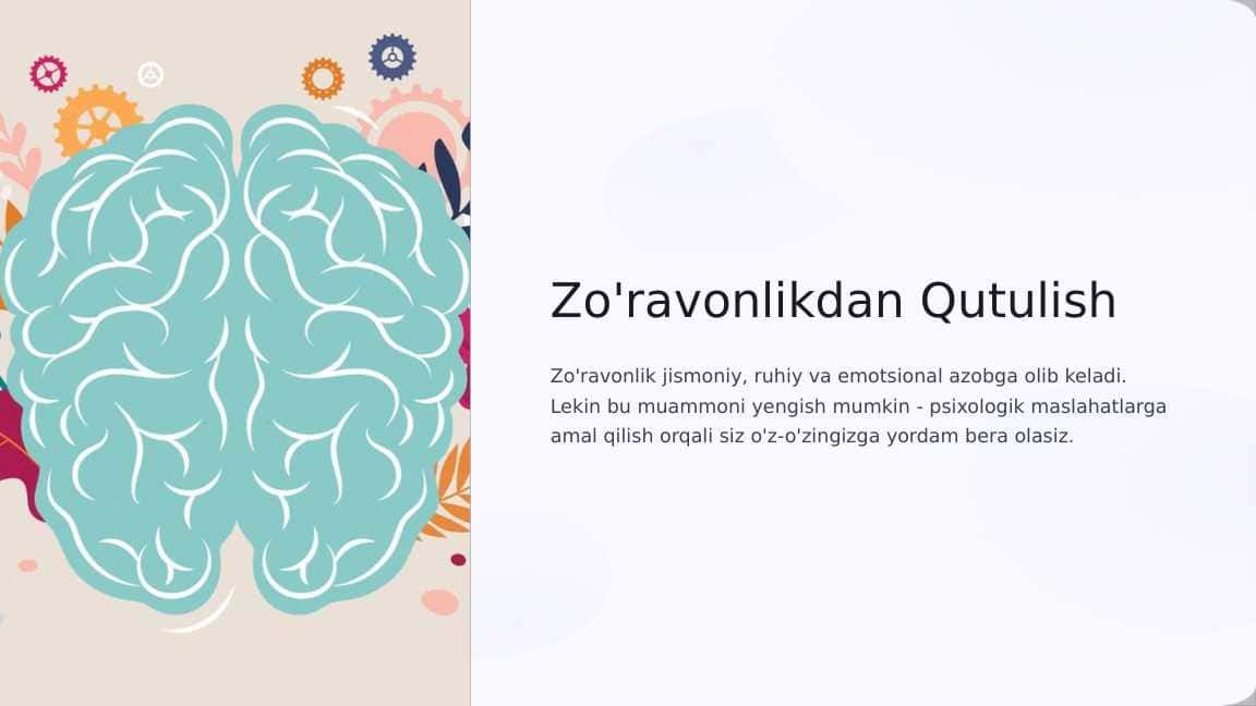 Zo'ravonlikdan Qutulish