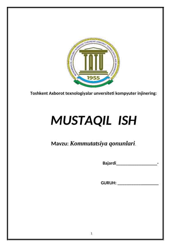 Kommutatsiya qonunlari