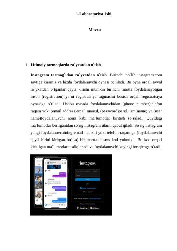 Ijtimoiy tarmoqlarda xavfsizlikni ta`minlash.