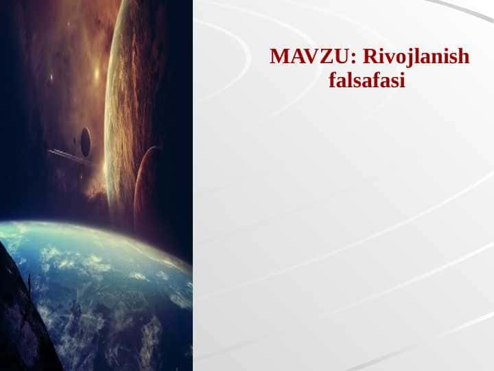 Rivojlanish falsafasi