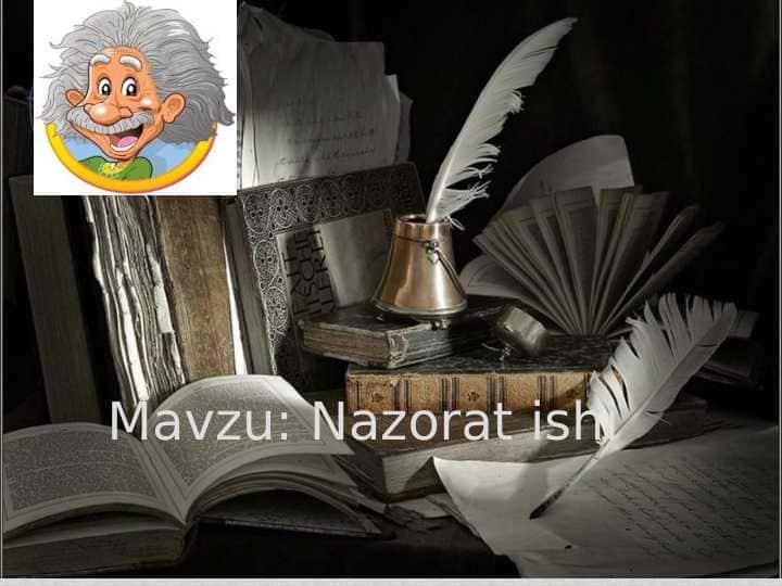 Mavzu: Nazorat ishi o'qish
