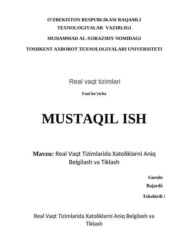 Mustaqil ish