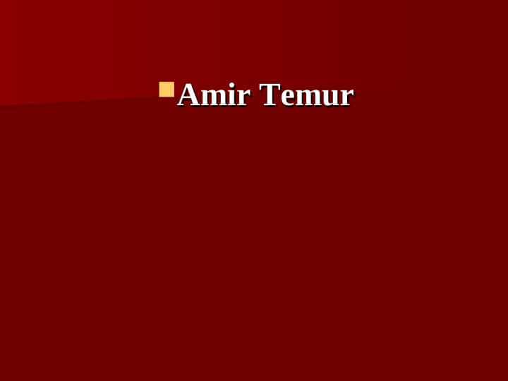 Amir Temur