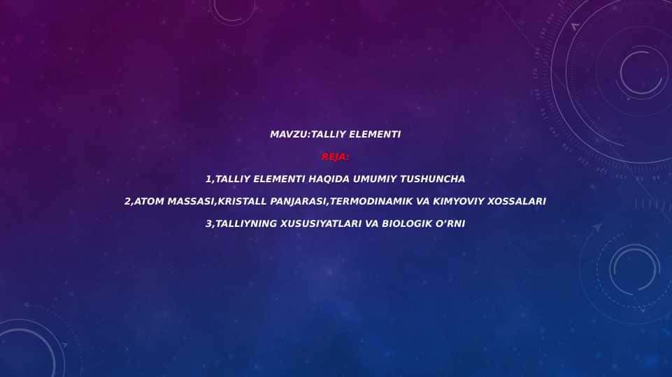 TALLIY ELEMENTI