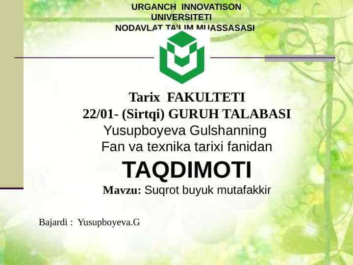 Suqrot buyuk mutafakkir
