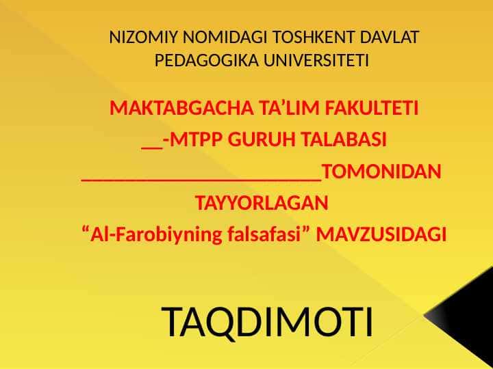 Al-Farobiyning falsafasi